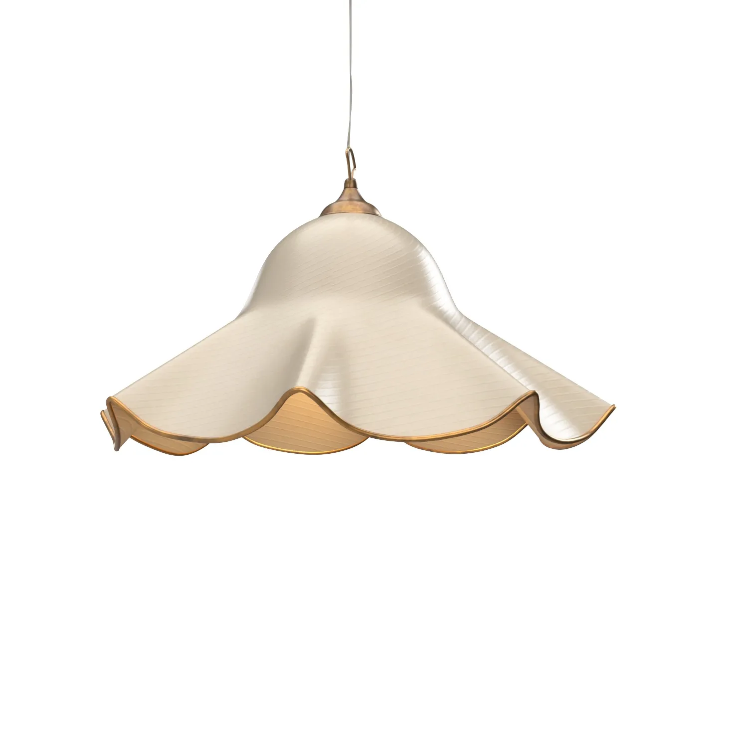 Italian Chandelier Handkerchief Murano Glass Incamiciato PBR 3D Model_03